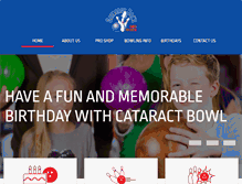 Tablet Screenshot of cataractbowl.com